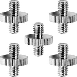 1/4" Male to 1/4" Male Threaded Metal Adapter